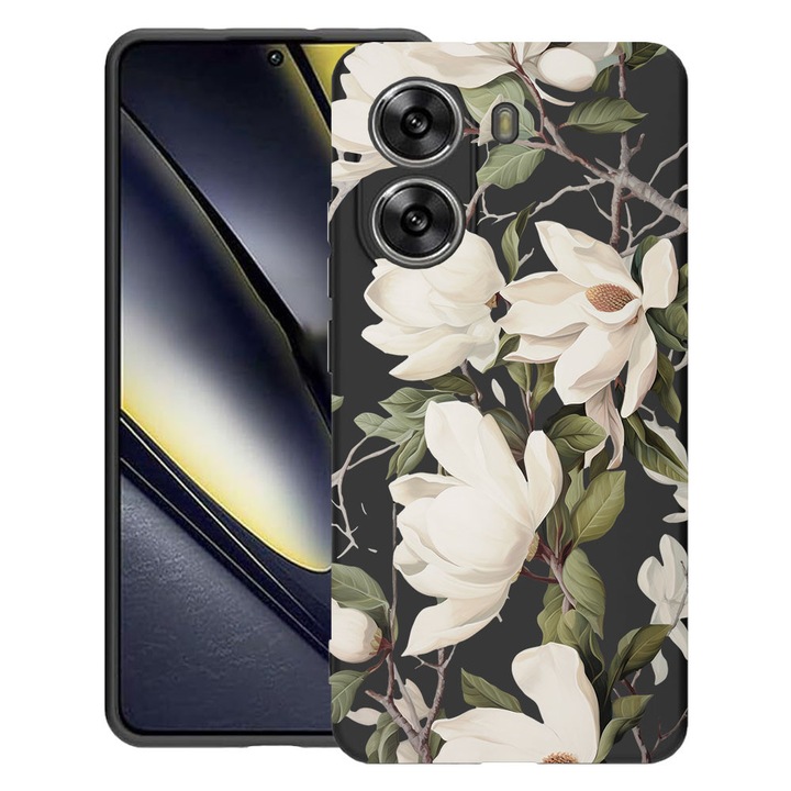 BestCase® Husa TPU Ultra Slim Compatibila cu Poco X7 Pro 5G, Blooming Magnolia Floral Design, 1992025 B 2047