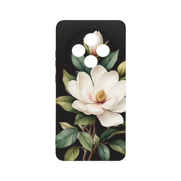 BestCase® Husa TPU Ultra Slim Compatibila cu Xiaomi Redmi 14C / Poco C75 / Redmi A4, Floral - White Magnolia, 2022874 B 2052