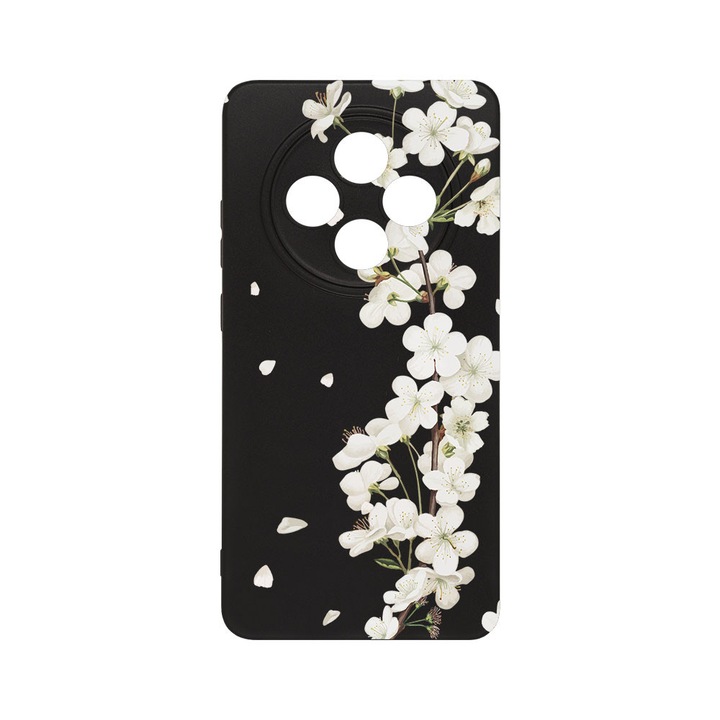 BestCase® Husa TPU Ultra Slim Compatibila cu Xiaomi Redmi 14C / Poco C75 / Redmi A4, Floral - Aesthetic White Cherry Blossom, 2022874 B 2041
