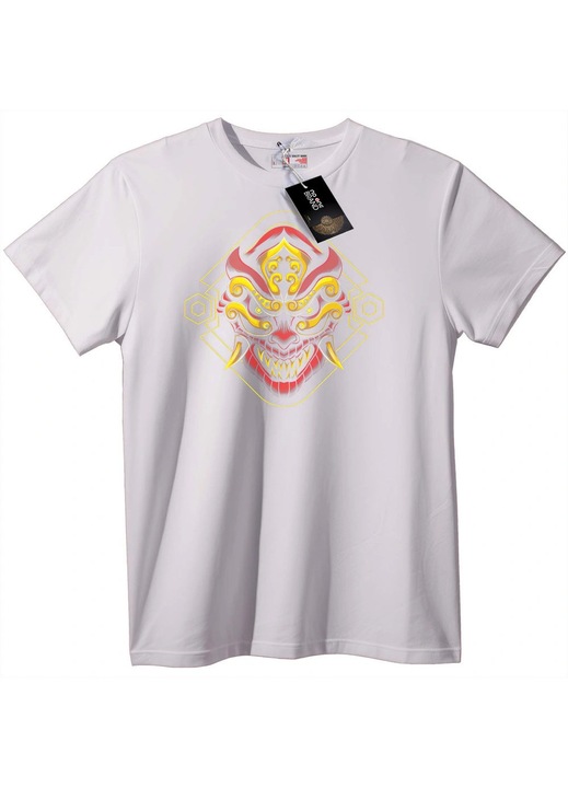 Tricou Oni Mask, Alb, XXS