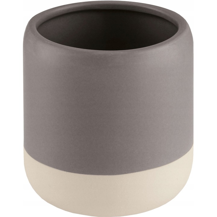 Suport pentru periute de dinti Kleine Wolke Lunella, gri/alb, dolomit