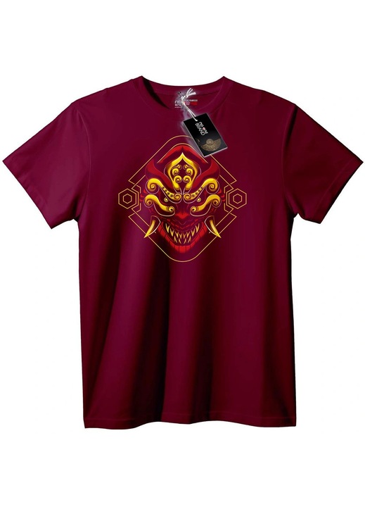 Tricou Oni Mask, Bordeaux, 6XL