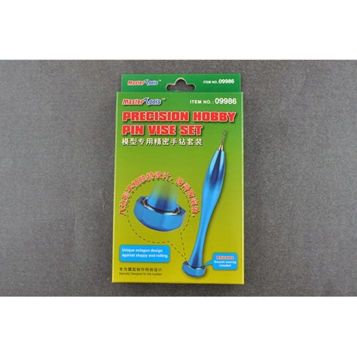 Set wiertare manuala cu 10 burghie 0,3-1,2mm, Trumpeter