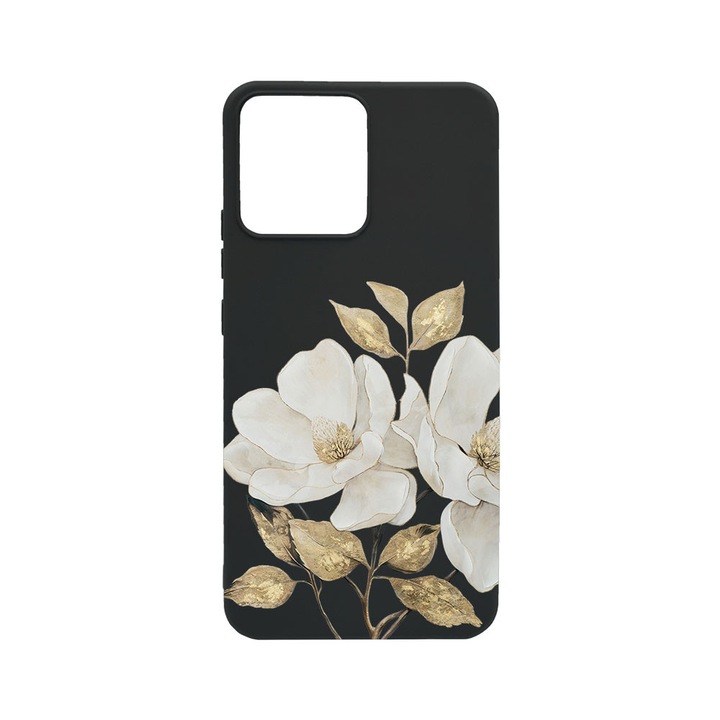 BestCase® Husa TPU Ultra Slim Compatibila cu Xiaomi Redmi Note 12 Pro 5G, Floral - Golden Camellia, 1467861 B 2073
