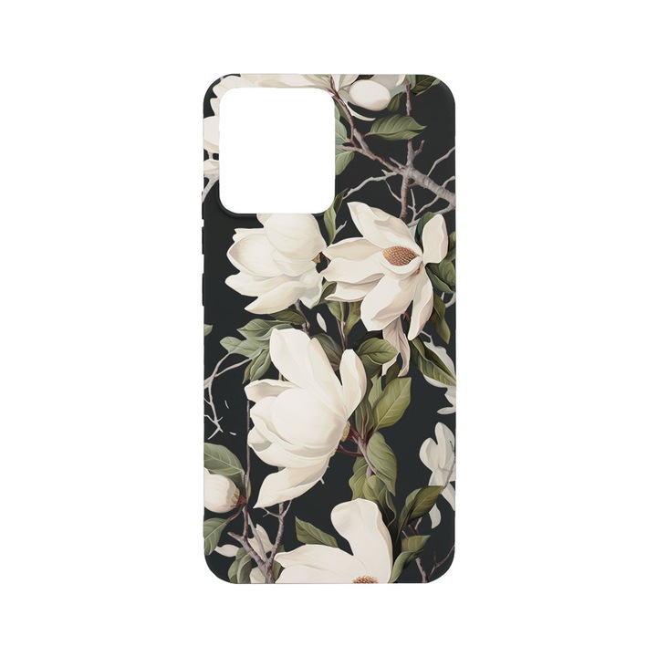 BestCase® Husa TPU Ultra Slim Compatibila cu Xiaomi Redmi Note 12 Pro 5G, Blooming Magnolia Floral Design, 1467861 B 2047