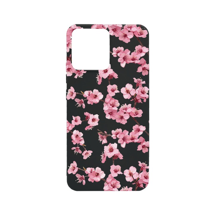 BestCase® Husa TPU Ultra Slim Compatibila cu Xiaomi Redmi Note 12 Pro 5G, Floral - Aesthetic Pink Cherry, 1467861 B 2042