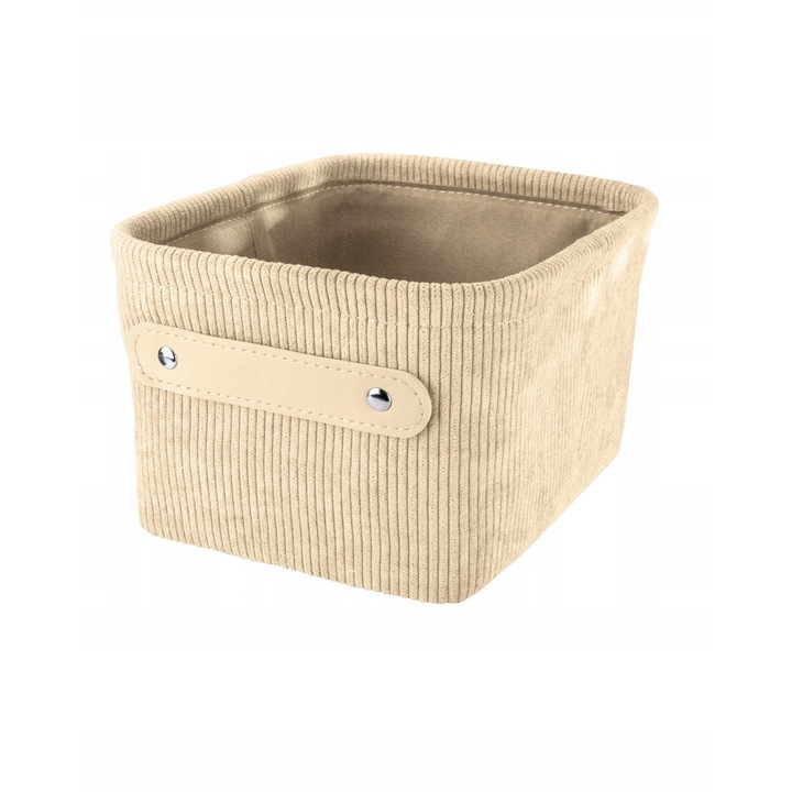 Кош за баня Kleine Wolke Bedford, 17x11,5x22см, полиестер, с дръжки от изкуствена кожа