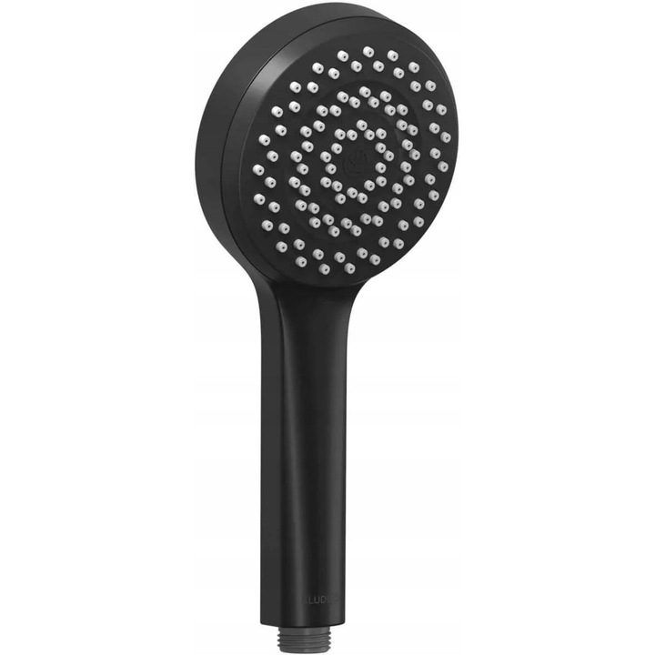 Dus cu maner Kludi DIVE 1S, 1-functie, negru mat, 15 l/min