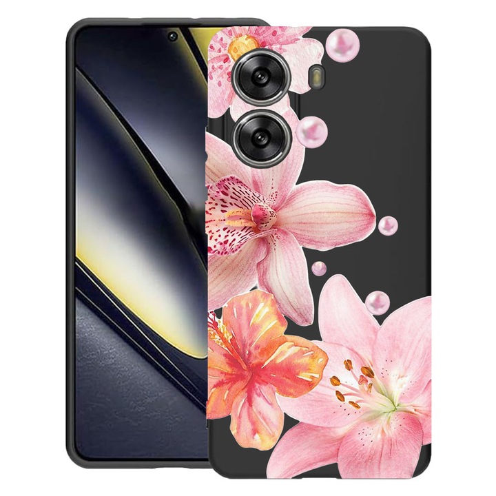 BestCase® Husa TPU Ultra Slim Compatibila cu Poco X7 Pro 5G, Floral - Aesthetic Elegant Orchid, 1992025 B 2062