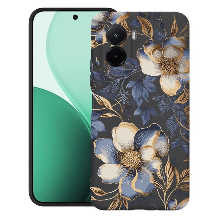 BestCase® Husa TPU Ultra Slim Compatibila cu Poco M7, Floral - Magnolia Blossom Case, 3119618 B 2049