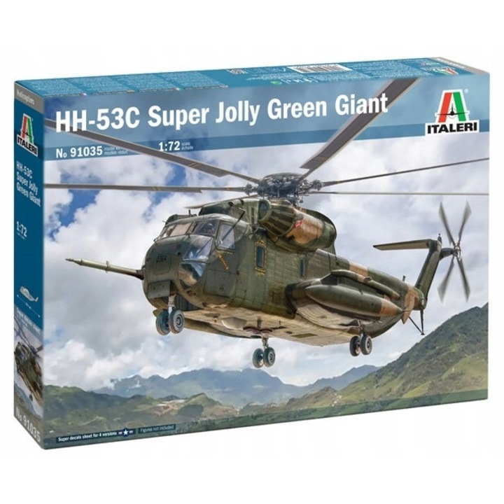 Italeri HH-53C Super Jolly Green Giant repülőgépmodell, 1/72 méretarány