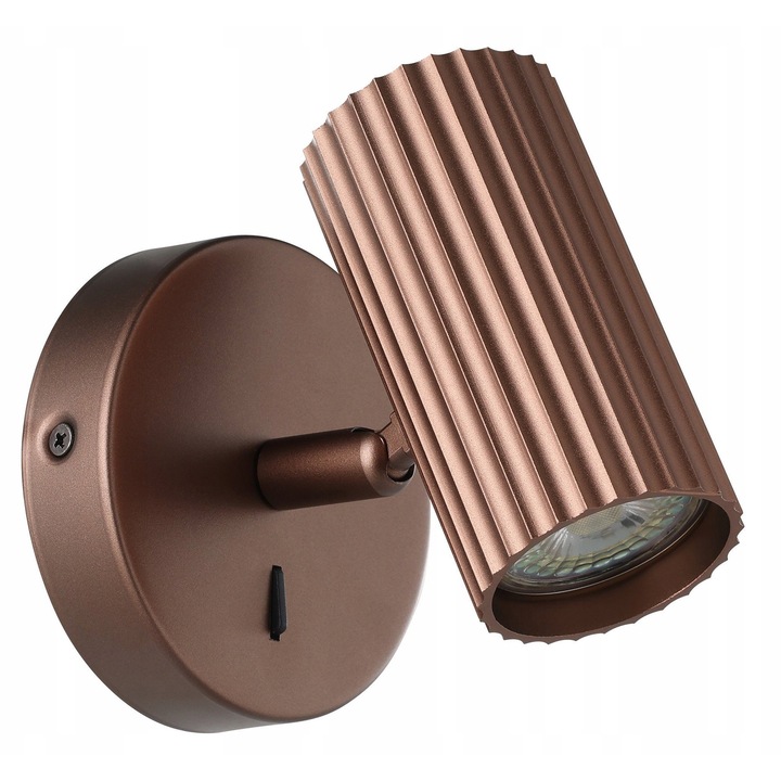 EGLO Portillo fali lámpa, 1x GU10 LED, barna színű, méretei 10,5x11x12,5cm