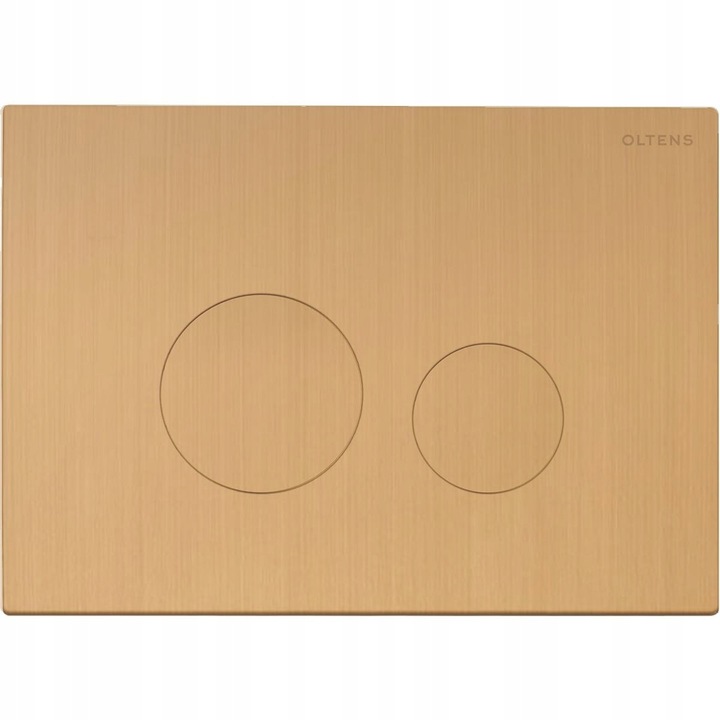 Бутон за тоалетна Oltens Lule, 3/6 л, състарено злато, 22x15см