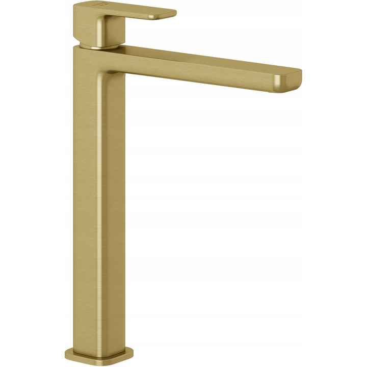 Baterie sanitara Kludi Renon, umywalkowa, zloty szczotkowany, 1 maneta, inaltime 290mm