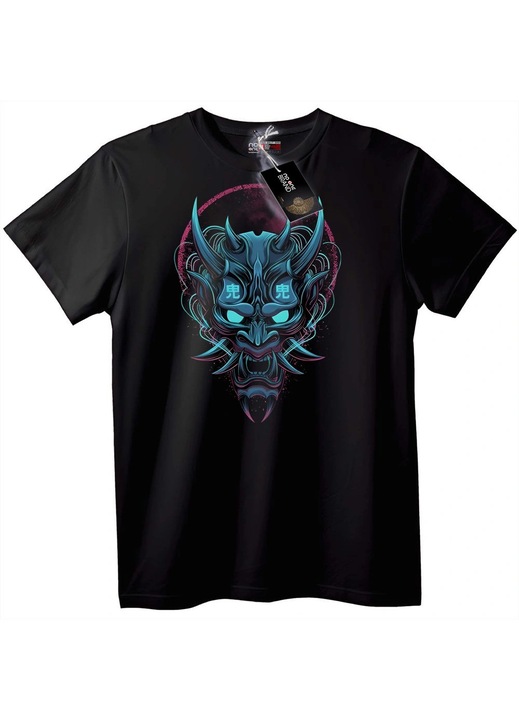 Tricou Oni Demon Mask, Negru, L