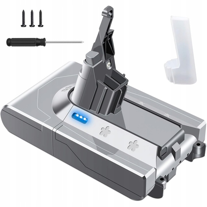 Baterie de schimb pentru aspirator Dyson V8, 4500 mAh, 21.6V, set cu surubelnita si suruburi