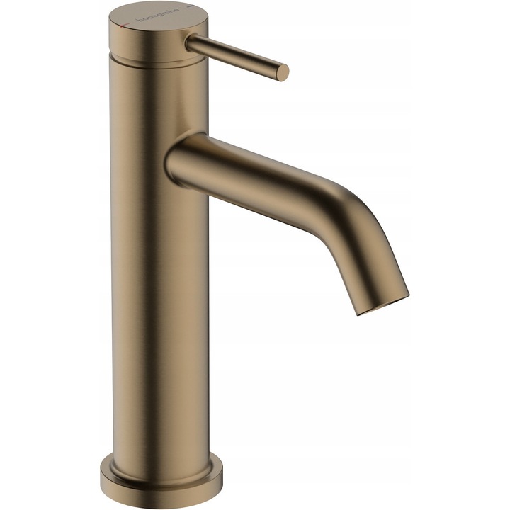 Baterie umana Hansgrohe Tecturis S, unica, cu scurgere ComfortZone 110, bronz periat, 116mm x 105mm
