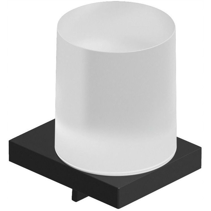 Dispenser de sapun Kludi Vela C, negru mat-alb mat