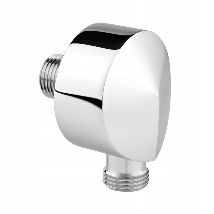 Sarok tömlőcsatlakozó, Ferro, króm, 57x60x36mm