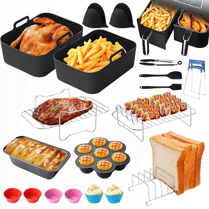 Set accesorii pentru friteuza Ninja 300 400 500, 19 elemente