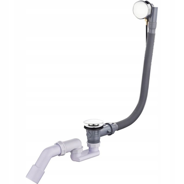 Сифон с бутон Oltens Oster, хром, 45 см