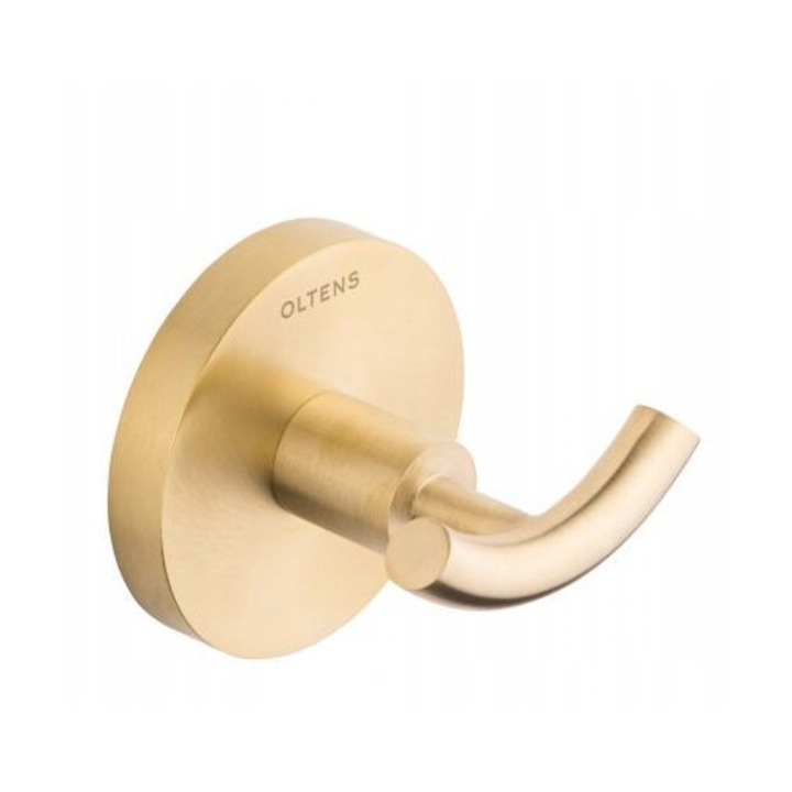 Suport pentru prosoape dublu, Oltens Gulfoss, aur inchis, 7x9x7cm