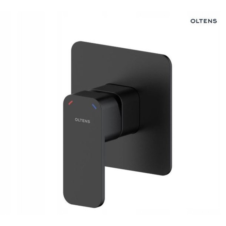 Смесител за вграждане за душ Oltens Hadsel, матово черен, 33106300, с вграден елемент, едноръкохватков