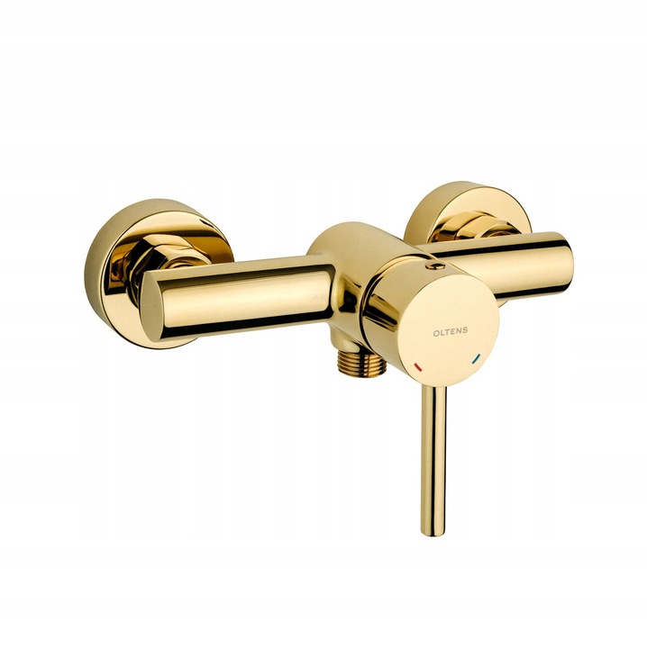 Molle mosdó csaptelep, fényes arany, falra szerelhető