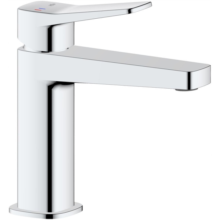 Malaga csaptelep, króm, 1 lyukas, "click-clack" leeresztővel, kifolyó hossza 115mm