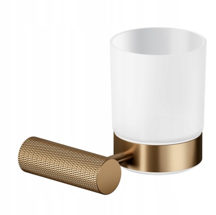 Kubek de baie Cersanit Zen, mieda periata, 11,2x9,9x9,5cm