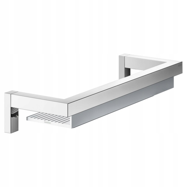 Suport pentru dus Keuco Edition 90 Square, cu stergator de apa, crom, 36x36cm