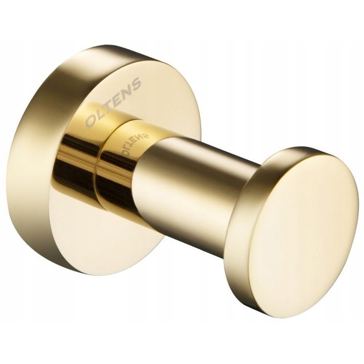 Haczyk na recznik Oltens Gulfoss, mosiadz, zloty polysk, set de montaj inclus