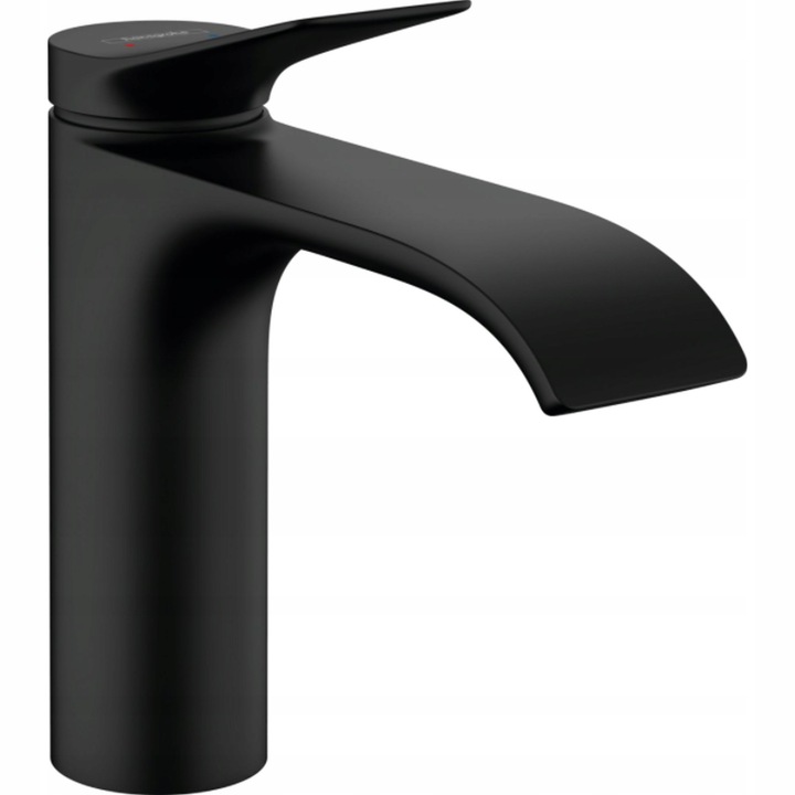 Mosdócsaptelep, Hansgrohe, Vivenis, matt fekete, lefolyógarnitúra nélkül, 146mm