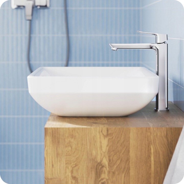 Baterie umywalkowa GROHE Dice, inaltime XL, crom, montaj rapid, set inclus