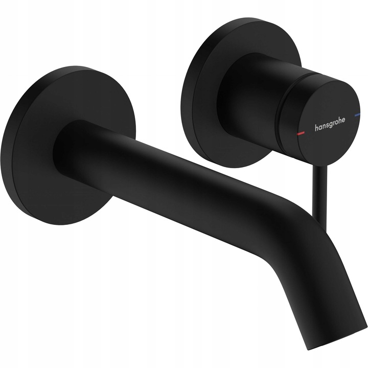 Tecturis S egykaros mosdócsaptelep, matt fekete, 165mm