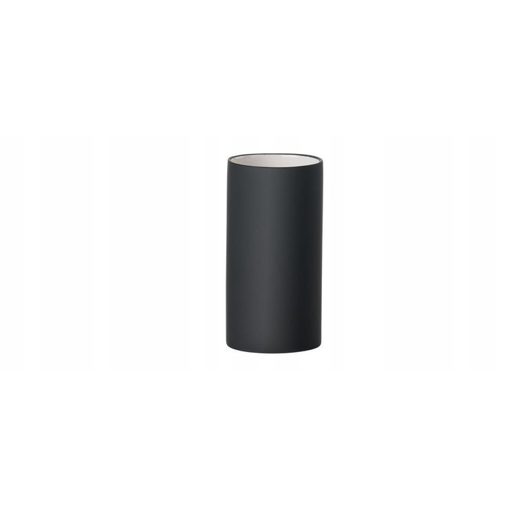 Pahar pentru periute de dinti, Zone Denmark, colectia Solo, portelan, Soft Touch, 6x12,2cm, negru