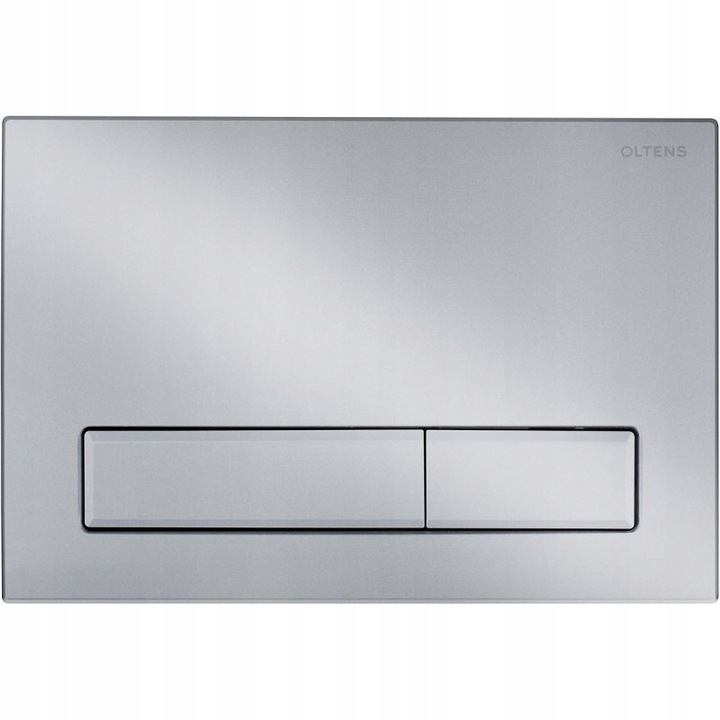 Buton spalare WC, Oltens Torne, 3/6 l, crom mat, 22x15cm
