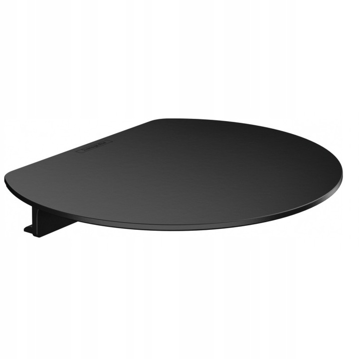 Suport pentru baie WallStoris, Hansgrohe, negru mat, 200x169mm, pentru depozitare accesorii