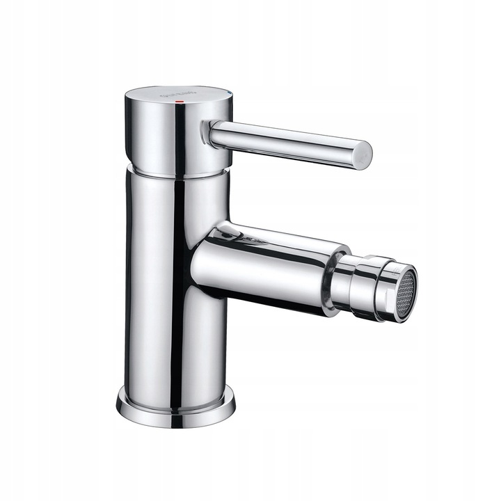 Смесител за биде Oltens Molle, хром, минималистичен, 17x8x19см, с клик-клак сифон