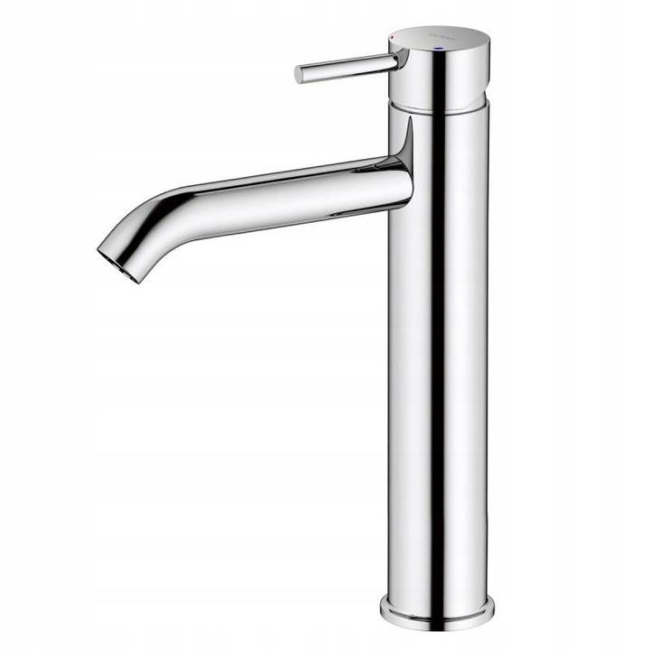 Смесител за мивка Oltens Molle, висок, хром, с клик-клак, 23x7x38см