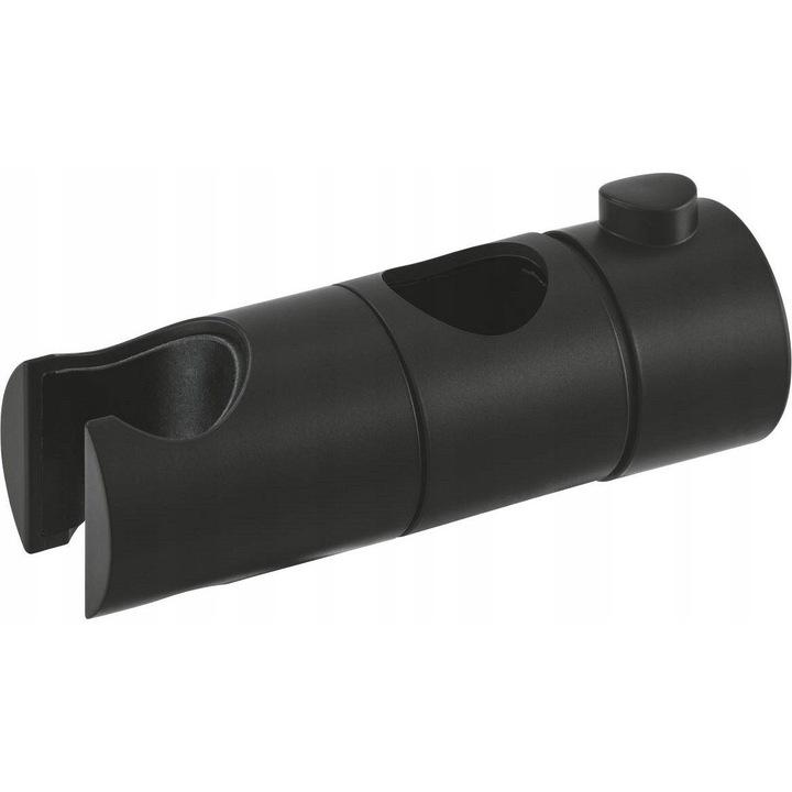 Suport pentru dus Grohe, negru mat, pentru tuburi de 22mm, reglabil