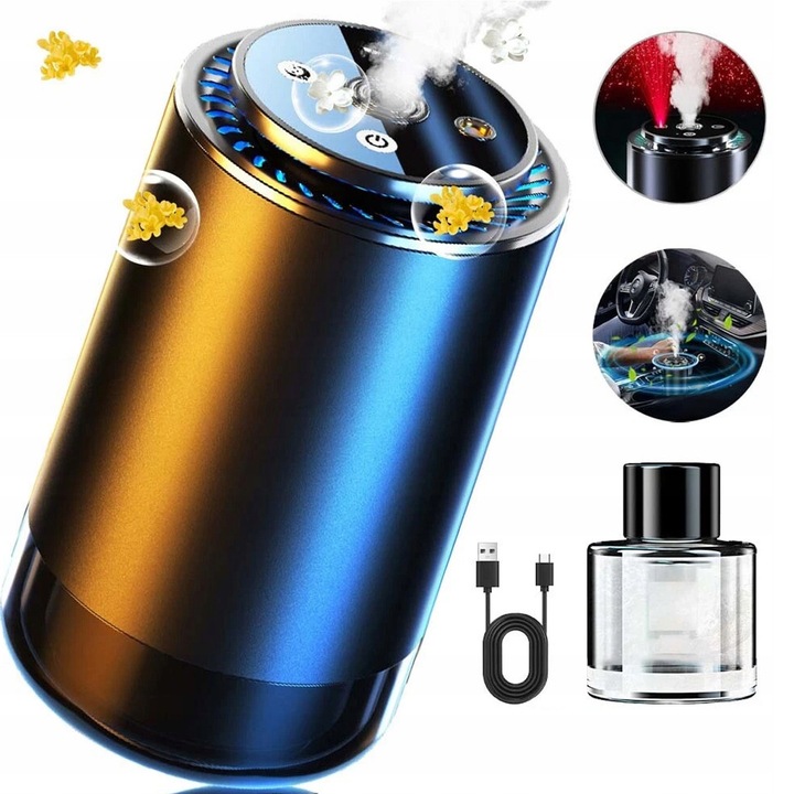 Odorizante auto, set PREMIUM ZESTAW ODSWIEZACZ, difuzor USB