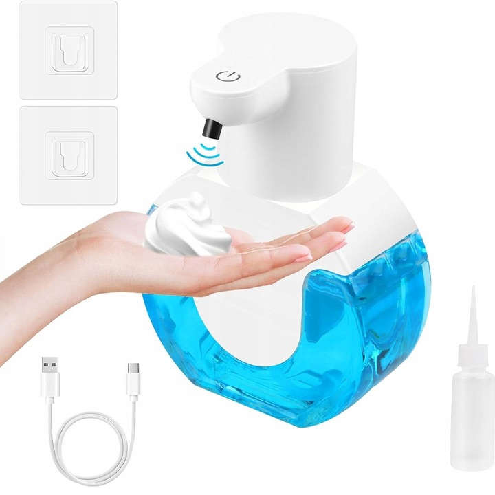 P10 automata szappanadagoló, 420 ml, 4 szint, fehér, falra szerelhető