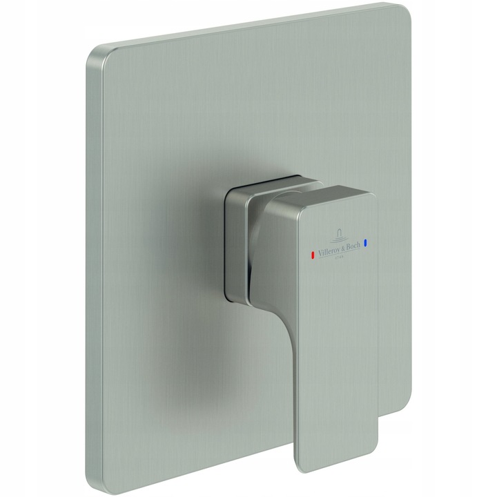 Villeroy & Boch Subway 3.0 beépíthető zuhanycsaptelep, szálcsiszolt nikkel, 1 kar