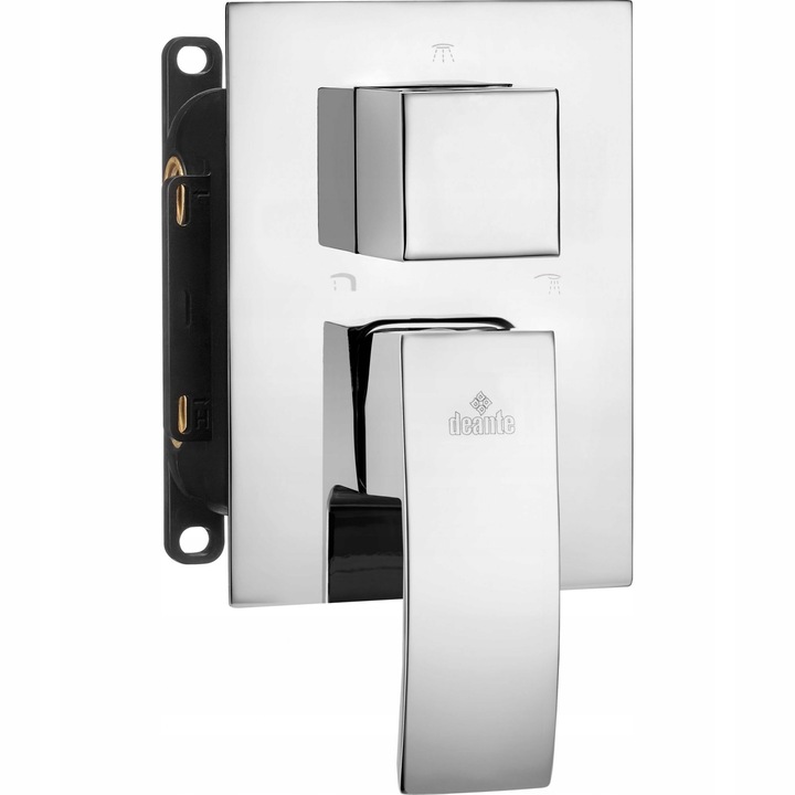 Baterie sanitara Deante Vigo, crom, 3 functii, 16,5x11,8cm