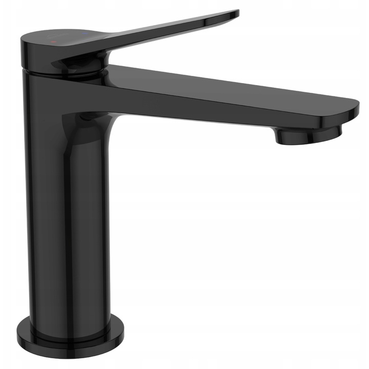 Baterie umywalkowa Alonia, neagra, 25 mm, set cu sistem de montaj rapid si accesorii 3/8"