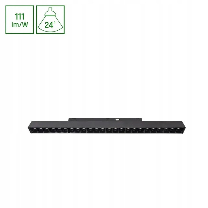 Kereskedelmi világítótest, Spectrum, SYSTEM SHIFT BASIC, 18W, 4000K, fekete, 33cm
