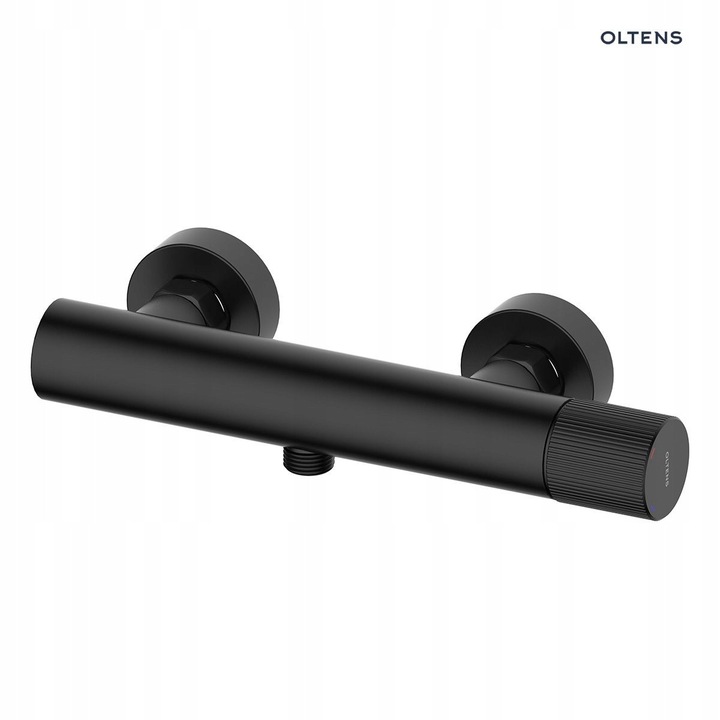 Baterie sanitara Oltens Hamnes, montaj pe perete, un singur maner, negru mat