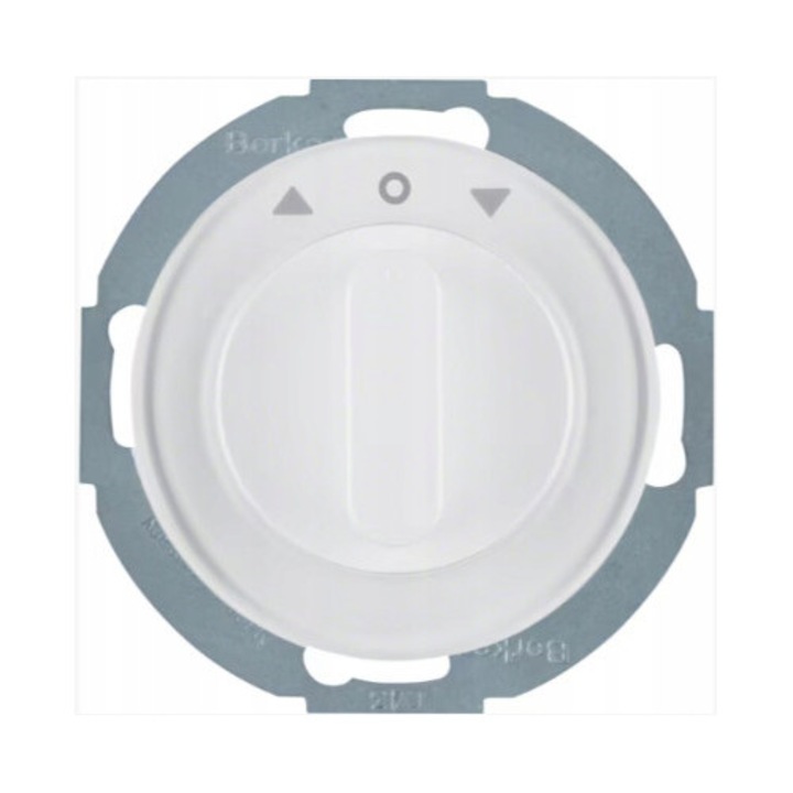 Intrerupator Hager, R.classic, 2-biegunowy, alb, montaj subtire