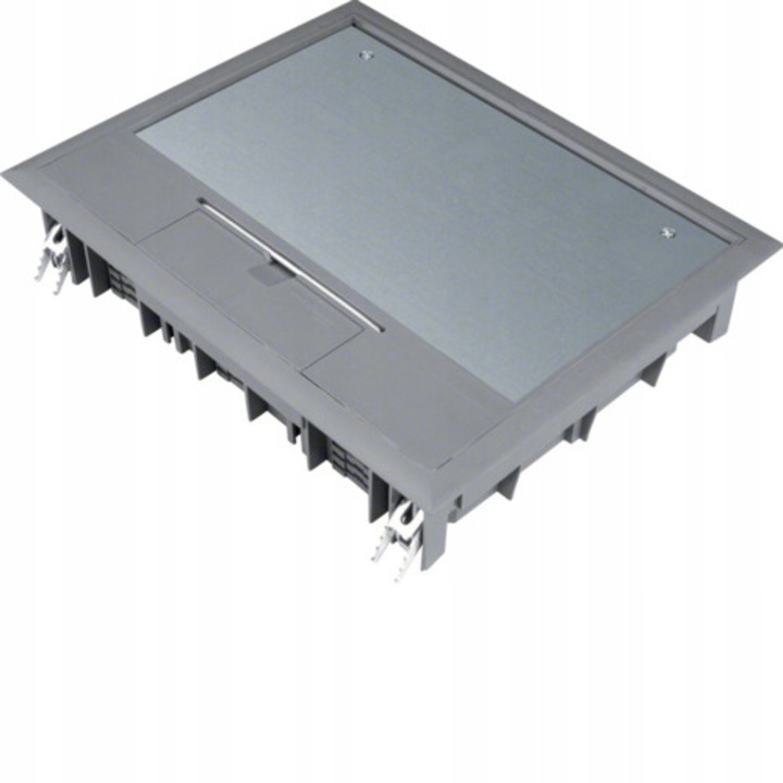 Capac rabatabil pentru pardoseala, Hager VE09, 200x253mm, poliamida, gri, 5mm